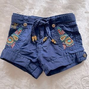 Red Echo Red Embroidered Shorts Size 3